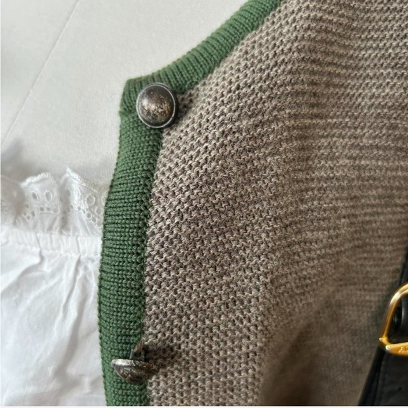 H. Moser Wool Cardigan Cottagecore Knit Sweater - Picture 9 of 9